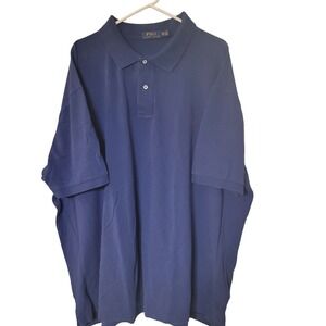 Polo Ralph‎ Lauren Mens Shirt Size 4XB Cotton Royal Blue Small Pony